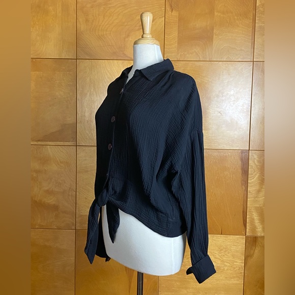 NWOT Free People Lightweight Button down - Picture 3 of 7